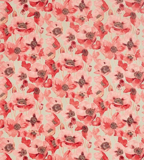 Embleton Fabric by Sanderson Claret/Linen