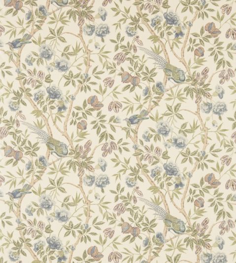 Abbeville Fabric by Sanderson Blue/Ivory