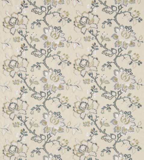 Angelique Fabric by Sanderson Teal/Manila