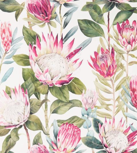 King Protea Wallpaper by Sanderson Rhodera/Cream