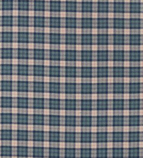 Fenton Check Fabric by Sanderson Check Teal