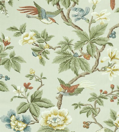 Lophura Fabric by Sanderson English Grey