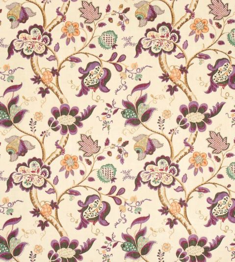 Roslyn Fabric by Sanderson Emerald/Damson