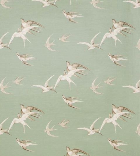 Swallows Fabric by Sanderson Pebble