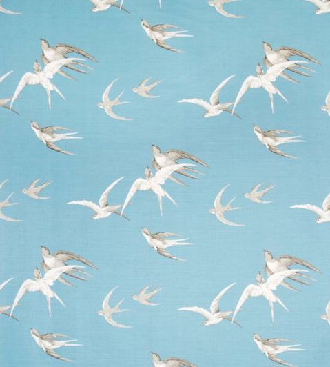 Swallows Fabric by Sanderson Wedgwood