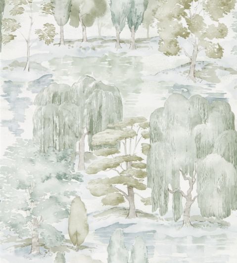 Waterperry Wallpaper by Sanderson Willow/Olive