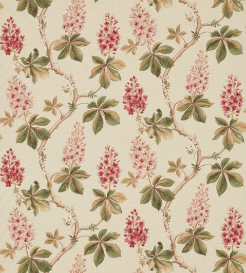 Chestnut Tree Fabric by Sanderson Coral/Bayleaf