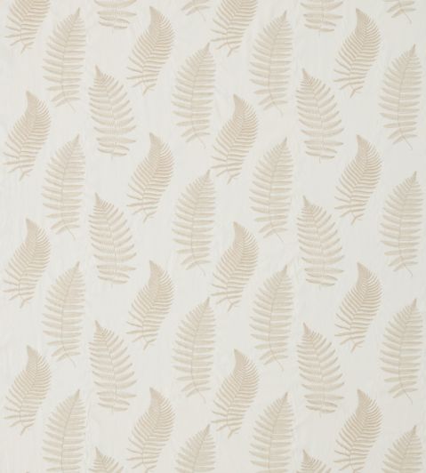 Fern Embroidery Fabric by Sanderson Ivory