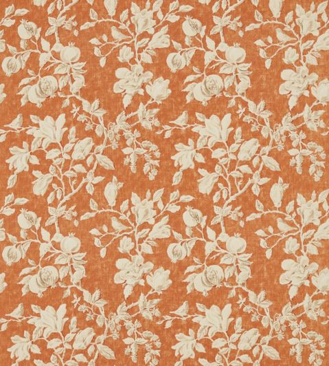 Magnolia & Pomegranate Fabric by Sanderson Russet/Wheat