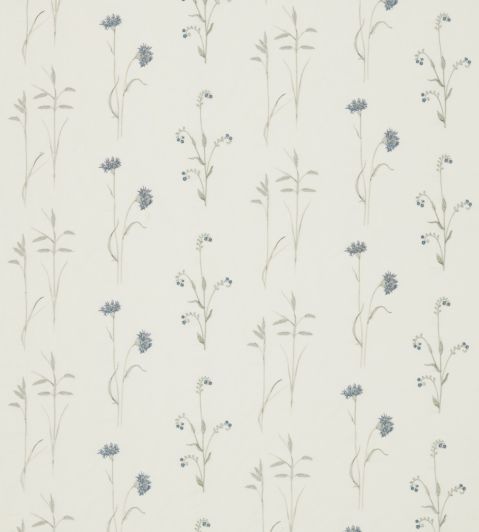 Meadow Grasses Fabric by Sanderson Cobalt/Chalk