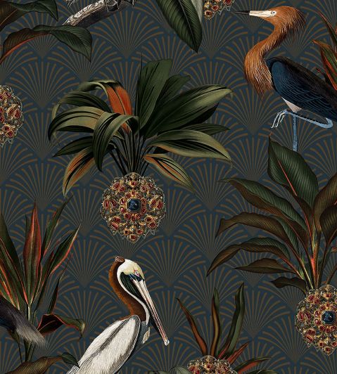 Sapphire Birds Wallpaper by Borastapeter 79