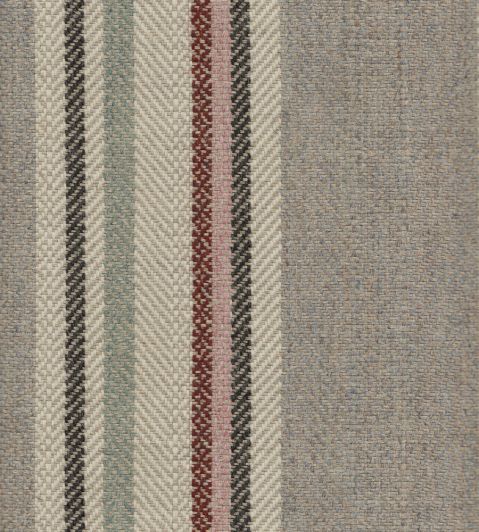 Selsley Stripe Fabric by Lewis & Wood Heather