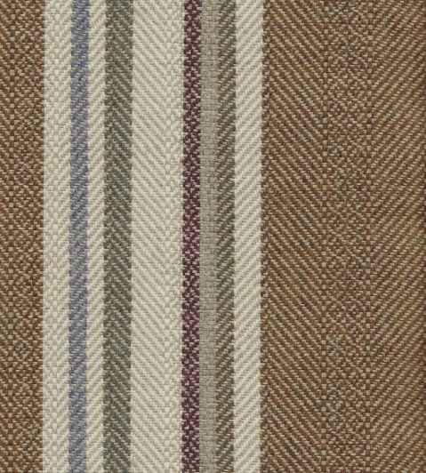 Selsley Stripe Fabric by Lewis & Wood Peat
