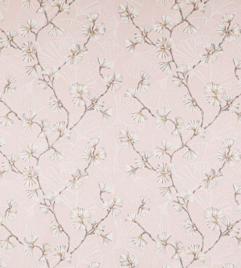 Snow Flower Fabric by Jane Churchill Pink