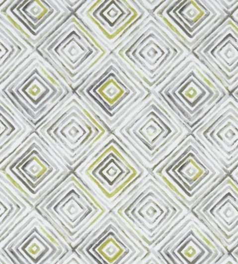 Otis Fabric by Studio G Chartreuse / Charcoal