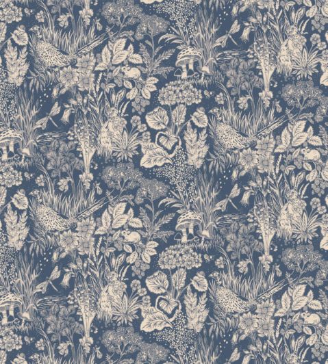 The Willows Fabric by Blendworth Indigo
