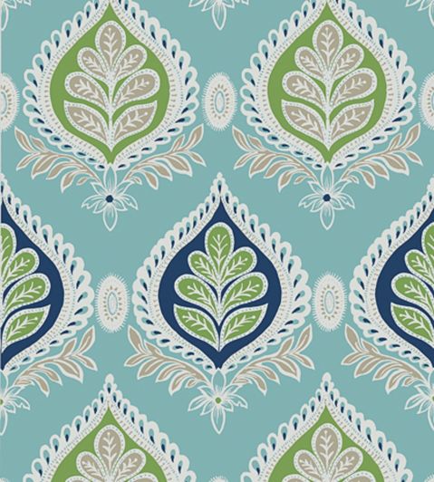 Midland Wallpaper by Thibaut Blue/Green