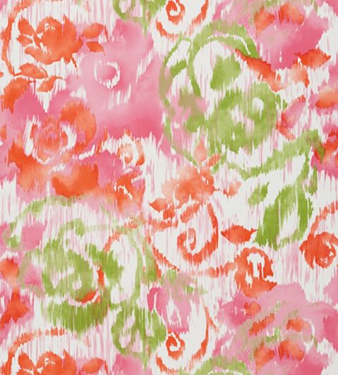Waterford Floral Wallpaper by Thibaut Pink