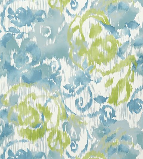 Waterford Floral Wallpaper by Thibaut Aqua/Green