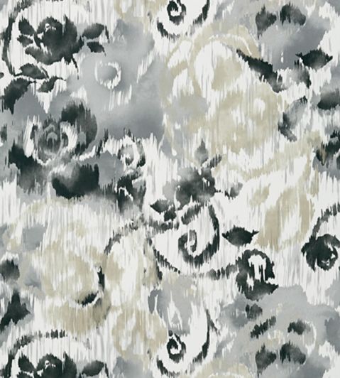 Waterford Floral Wallpaper by Thibaut Charcoal
