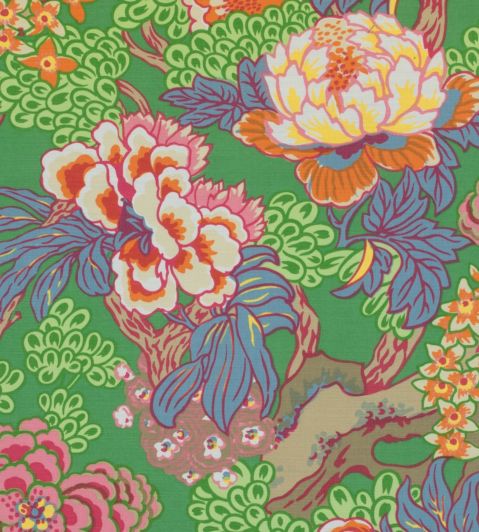Honshu Fabric by Thibaut Green