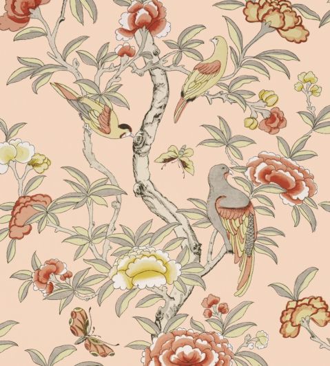 Giselle Wallpaper by Thibaut Pale Pink