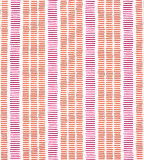 Topsail Stripe Fabric by Thibaut Coral and Peony