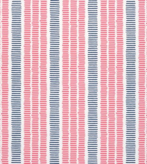 Topsail Stripe Fabric by Thibaut Peony and Marine