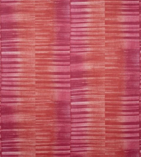 Mekong Stripe Fabric by Thibaut Pink and Coral