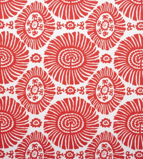 Solis Fabric by Thibaut Coral