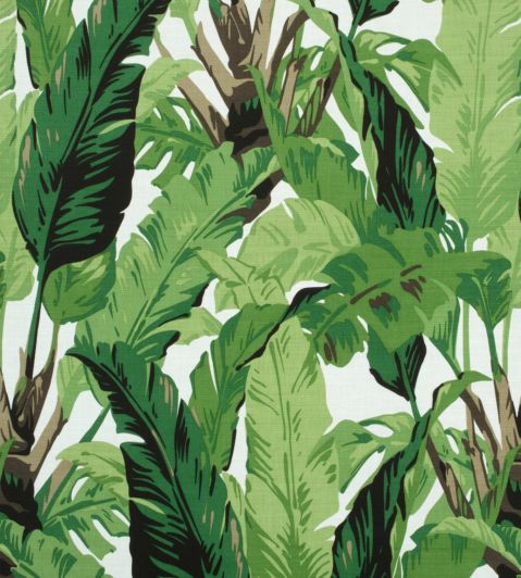 Travelers Palm Fabric by Thibaut Green