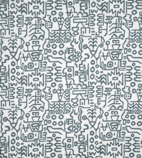 Tikal Fabric by William Yeoward Slate