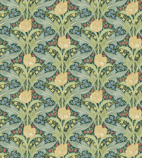 Tulip & Jasmine Wallpaper by GP & J Baker Emerald