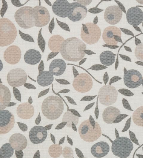 Wiltshire Blossom in Landsdowne Linen Fabric by Liberty Pewter