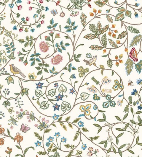 Windrush Fabric by Lewis & Wood White