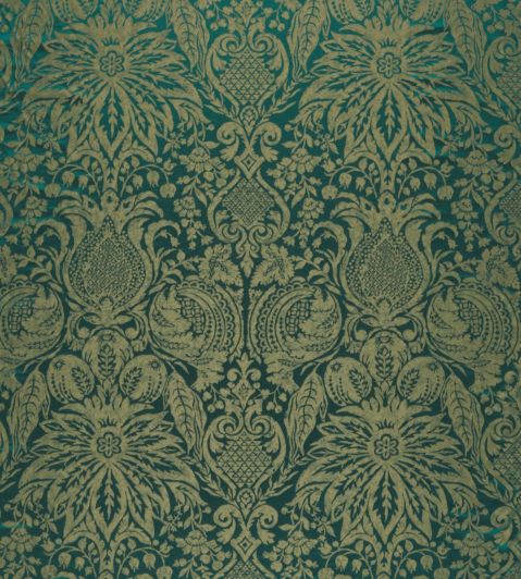 Mitford Weave Fabric by Zoffany Malachite
