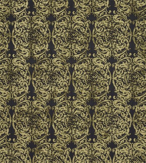 Tespi Fabric by Zoffany Carbon/Old Gold