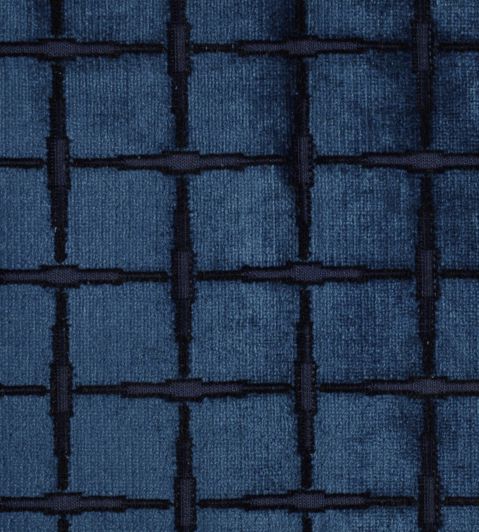 Tespi Square Fabric by Zoffany Indigo