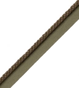 6mm Cambridge Cord With Tape Trimming by Samuel & Sons Charcoal