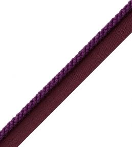6mm Cambridge Cord With Tape Trimming by Samuel & Sons Grape