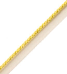 6mm Cambridge Cord With Tape Trimming by Samuel & Sons Lemon