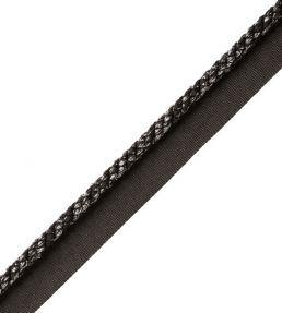 6mm Cambridge Metallic Cord With Tape Trimming by Samuel & Sons Onyx