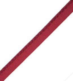 1/4" Jardin Silk Cord With Tape Trimming by Samuel & Sons Burgundy