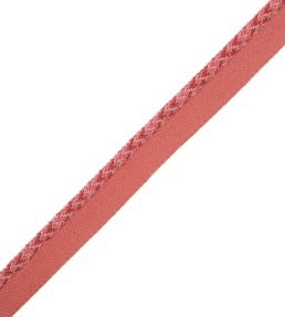 1/4" Jardin Silk Cord With Tape Trimming by Samuel & Sons Flamingo