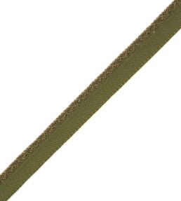 1/4" Jardin Silk Cord With Tape Trimming by Samuel & Sons Moss