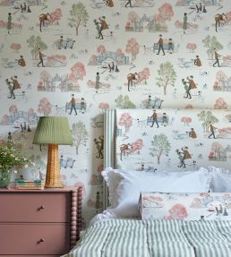 101 Dalmatians Wallpaper by Sanderson Breeze Blue