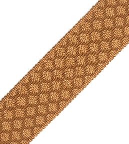 1.75" Le Jardin Silk Border Trimming by Samuel & Sons Butterscotch