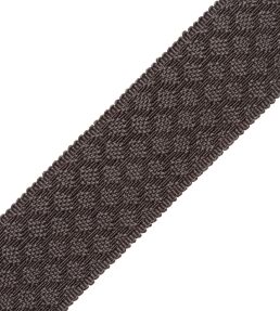 1.75" Le Jardin Silk Border Trimming by Samuel & Sons Charcoal