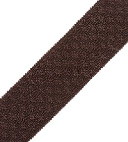 1.75" Le Jardin Silk Border Trimming by Samuel & Sons Espresso