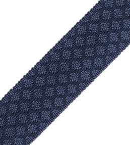 1.75" Le Jardin Silk Border Trimming by Samuel & Sons Prussian